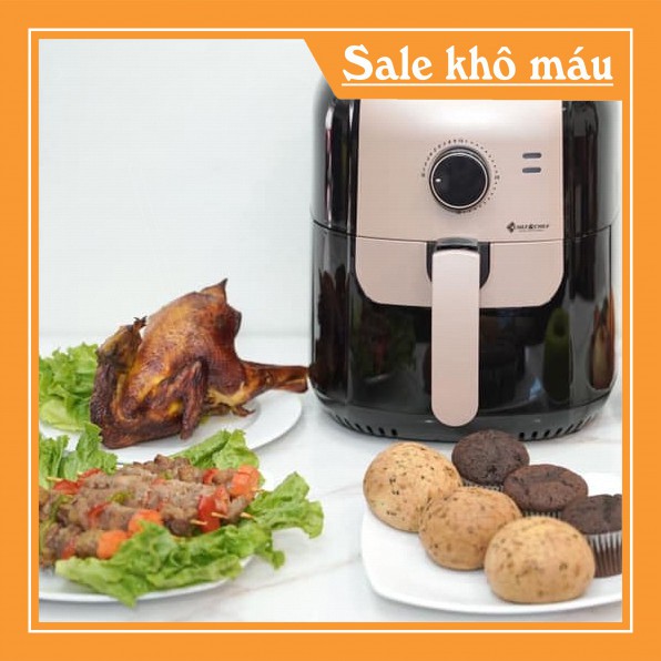 NỒI CHIÊN KHÔNG CẦN DẦU CHEF &amp; CHEF MODEL YJ-502 DUNG TÍCH 5,5L [KGT SỈ]