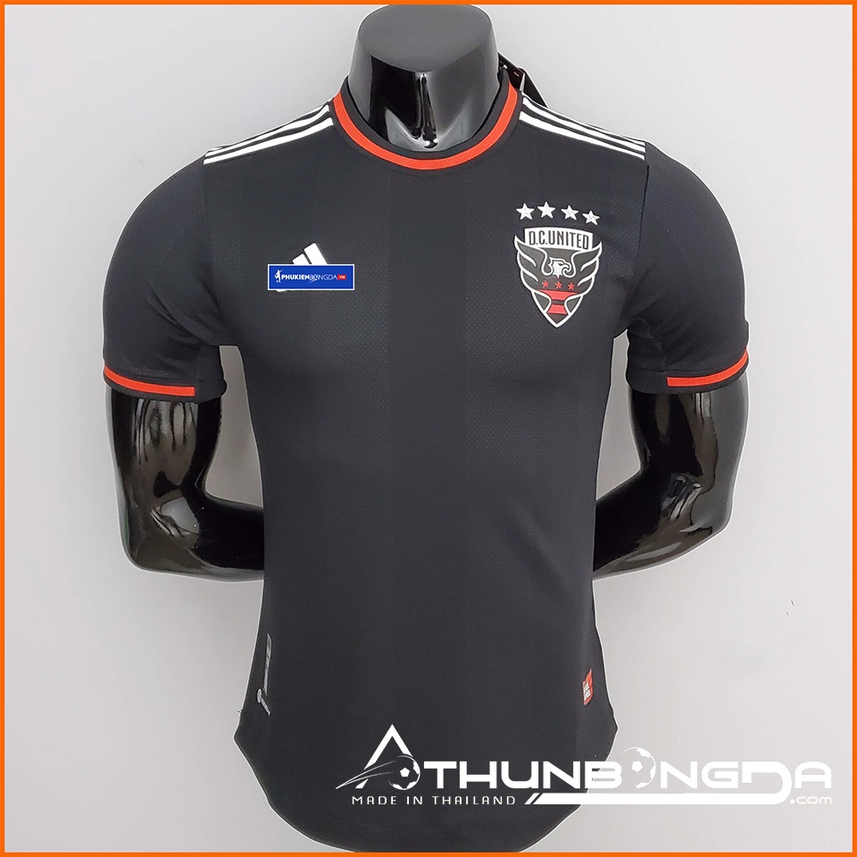 Áo DC United đen sân nhà 2022/2023, D.C 2022/23 bản PLAYER Issue BODY fit cao cấp Thái Lan