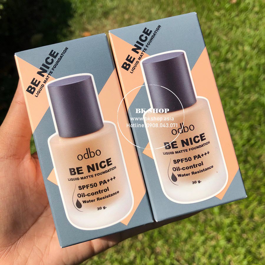 [ An Toàn -Kháng Nước] Kem Nền Siêu Lỳ & Kiềm Dầu Odbo Be Nice SPF50 PA+++ OD440 | BigBuy360 - bigbuy360.vn