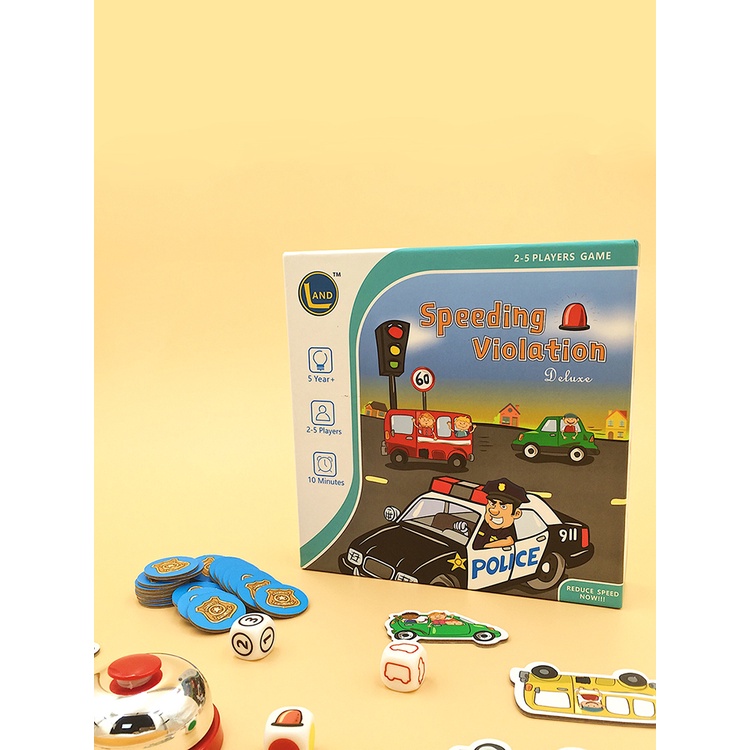 [Board Game] Đồ chơi tương tác gia đình Đường đua tốc độ Speed Violation chính hãng Think Land phù hợp cho bé từ 3 tuổi+
