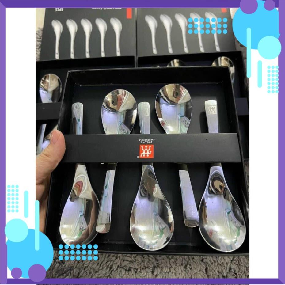 Sét 5 thìa muỗng inox kháng khuẩn hiệu Zwilling Đức