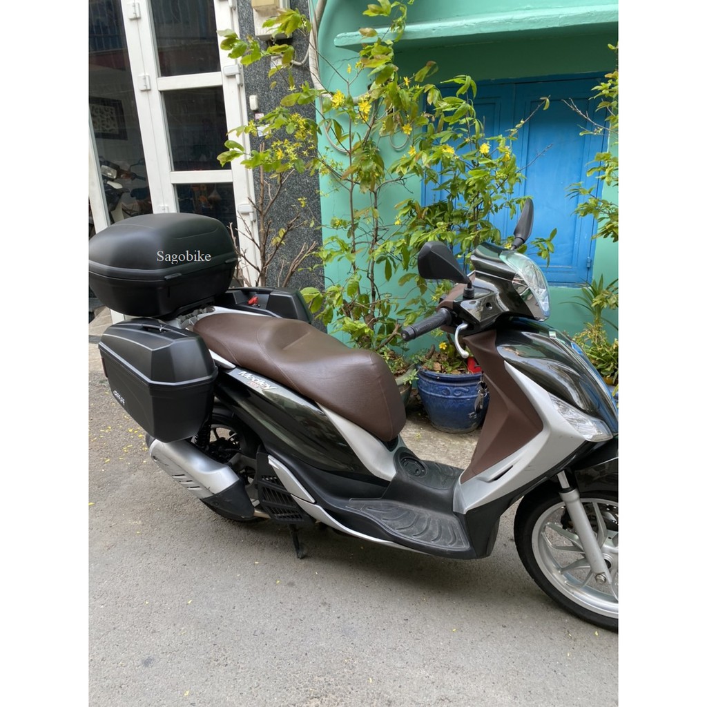 Combo thùng xe Piaggio Medley, thùng sau E450N, cặp thùng hông E22N kèm baga cặp hông, hàng Givi chính hãng, bh 2 năm