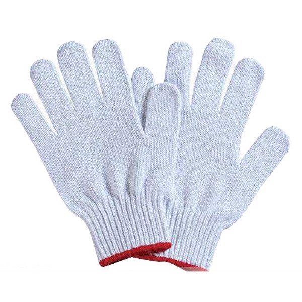 Combo 100 đôi găng tay lao động len trắng - HV Store 027