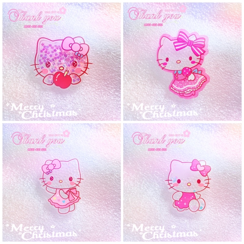 Charm icon slime trang trí HelloKitty Doremon Melody Cinnamoroll