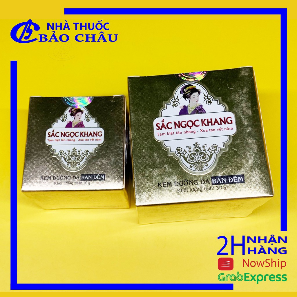 Kem dưỡng da ban đêm SẮC NGỌC KHANG [nhathuocbaochauq6]