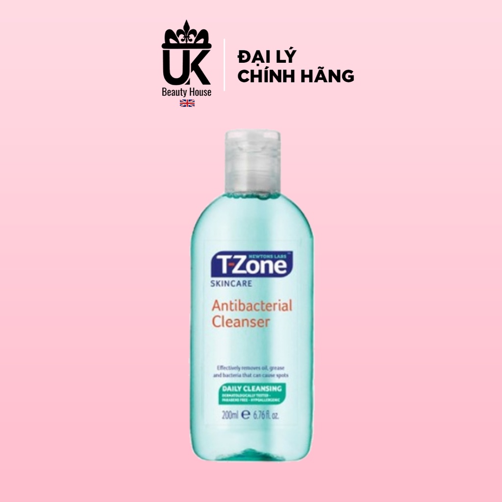 Toner làm sạch cho da dầu mụn T-Zone Clear Pore Antibacterial C 200ml