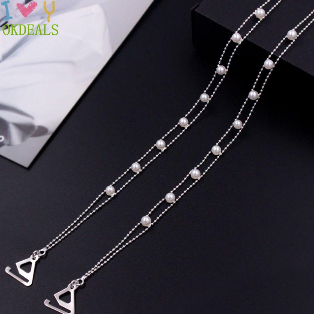 Dây Áo Ngực Đính Ngọc Trai Không Trượt Có Thể Điều Chỉnh Thời Trang Cho Nữ