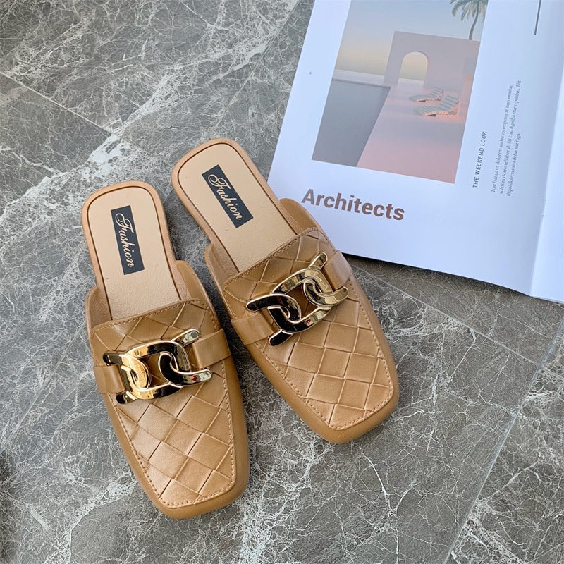 Dép Sandal Xỏ Ngón Đế Bằng Phong Cách La Mã Thời Trang Đi Biển Mới Cho Nữ