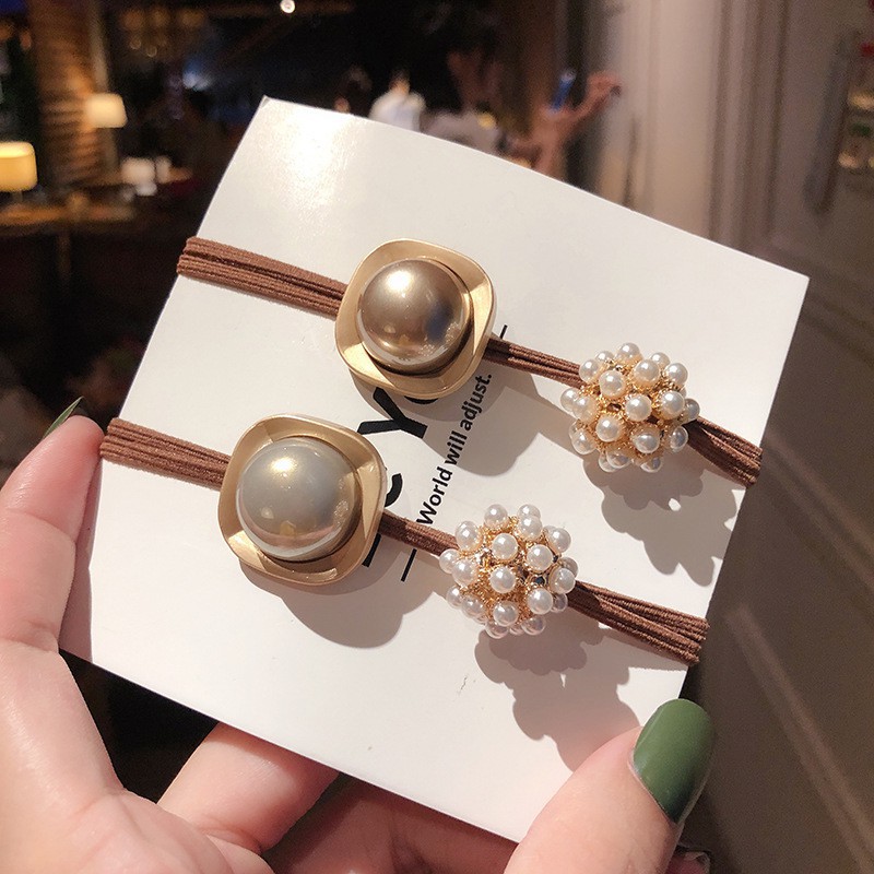 Dây cột tóc co giãn siêu xinh phong cách Hàn Quốc BX73