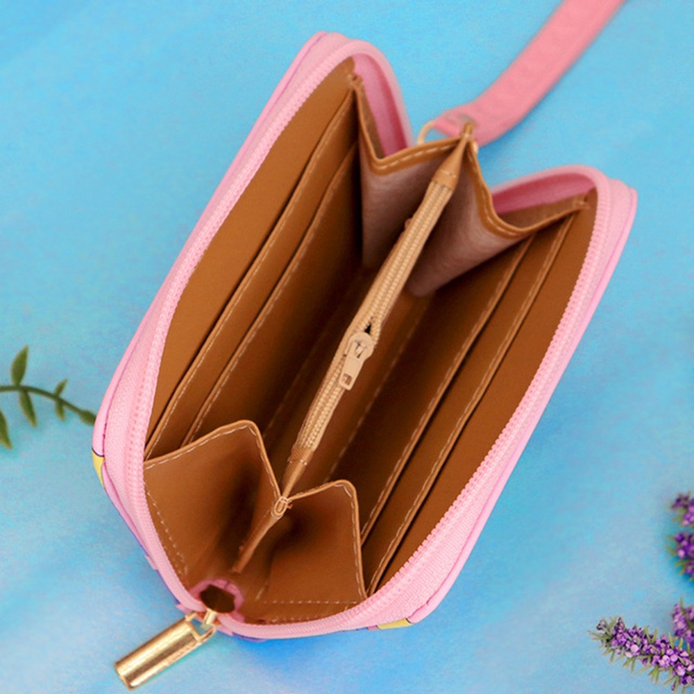 Sailor Moon Ví Đựng Tiền Xu / Điện Thoại / Chìa Khóa Họa Tiết Hoạt Hình Thủy Thủ Mặt Tr