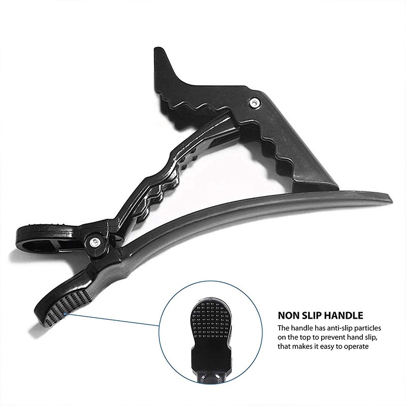 Kẹp tóc răng thưa bằng nhựa chống trượt chuyên dụng cho salon