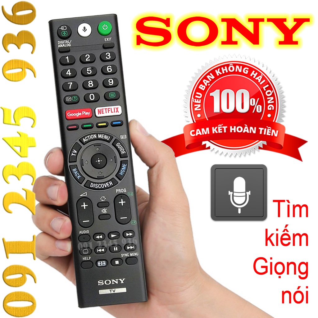 Remote Điều khiển tivi SONY mẫu năm 2016 có Giọng nói tặng Pin Chính Hãng Hàng Xịn Hàng Sịn 100% RMF-TX200P &lt;=&gt; TX310P