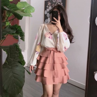 Set áo hoa + cv