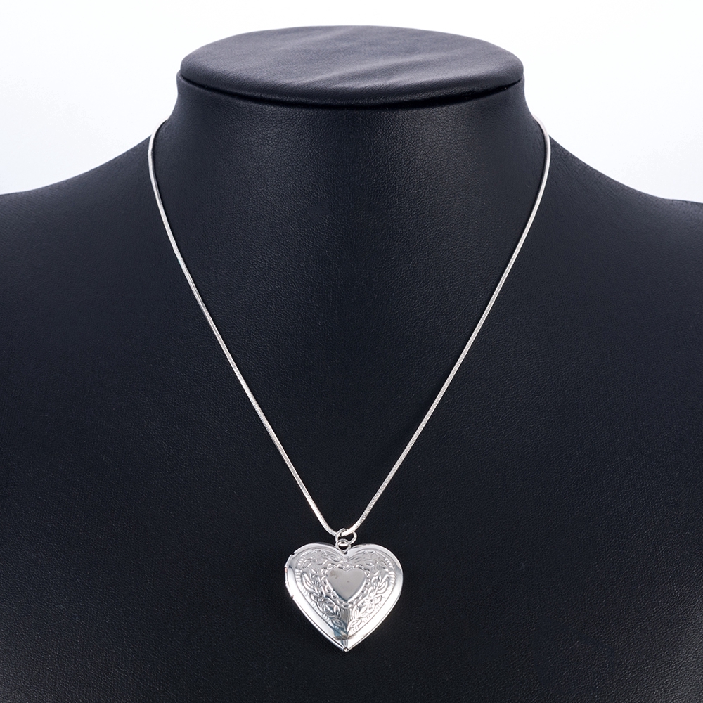 Dây chuyền hợp kim mặt hình trái tim dễ thương cho nữ