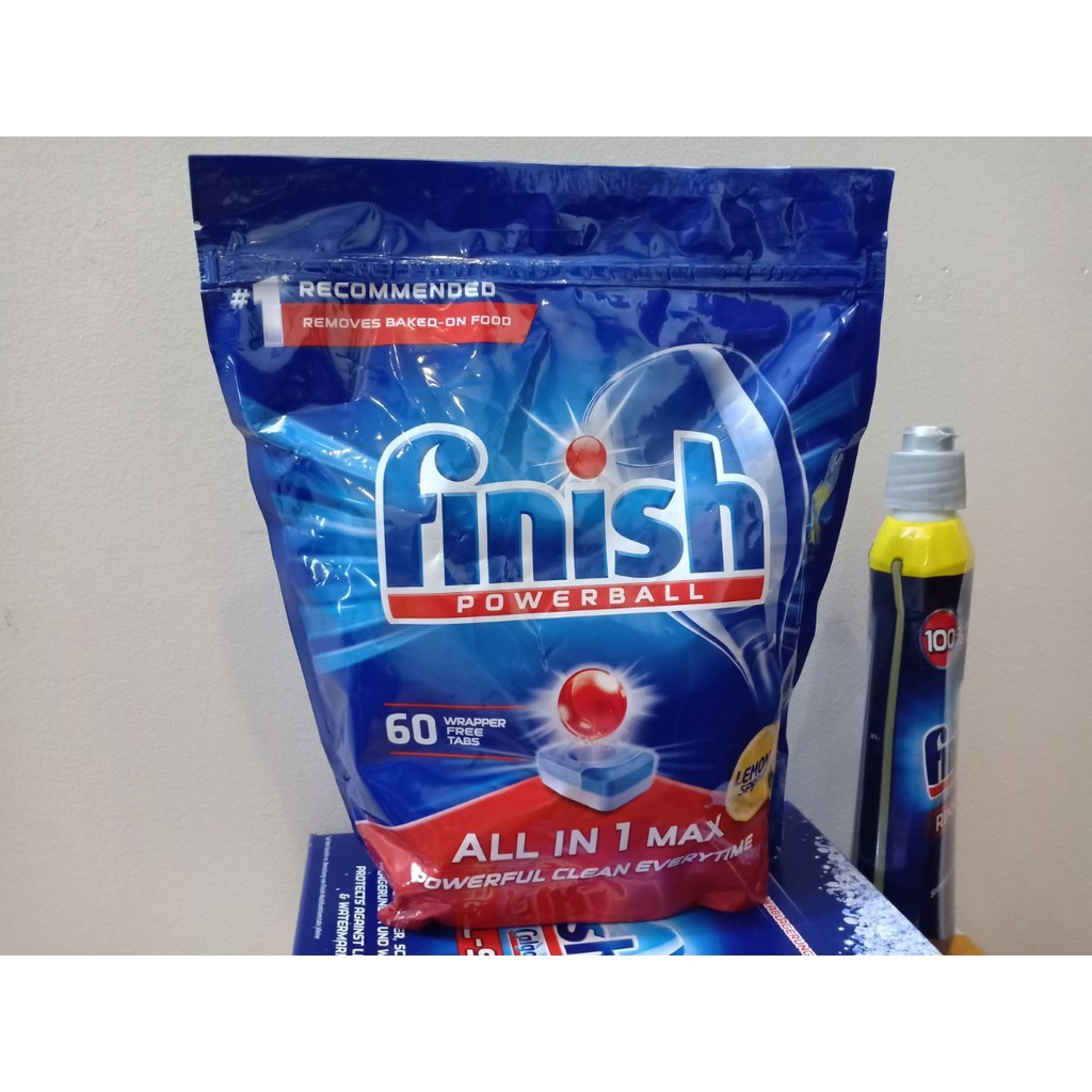 Viên rửa bát Finish All in one Max 100 viên, 80 viên