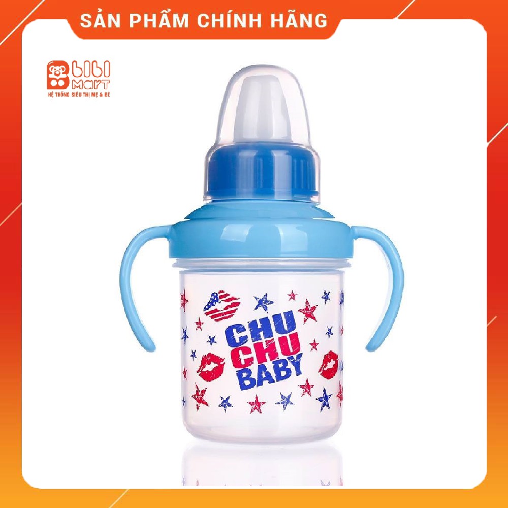 Cốc tập uống nước ChuChubaby (200ml) 5m+ màu hồng, màu xanh