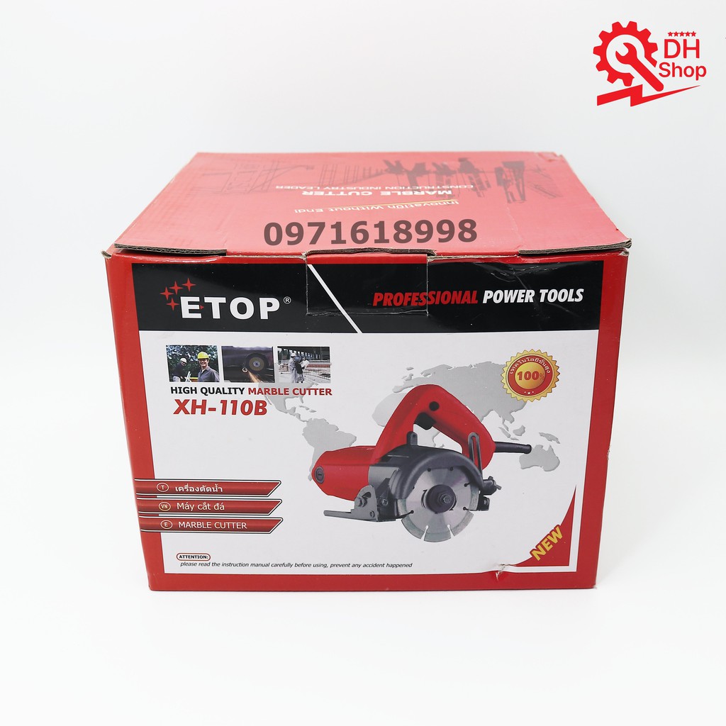 MÁY CẮT GẠCH CẦM TAY ETOP XH-110B - LÕI ĐỒNG 100% - BẢO HÀNH CHÍNH HÃNG