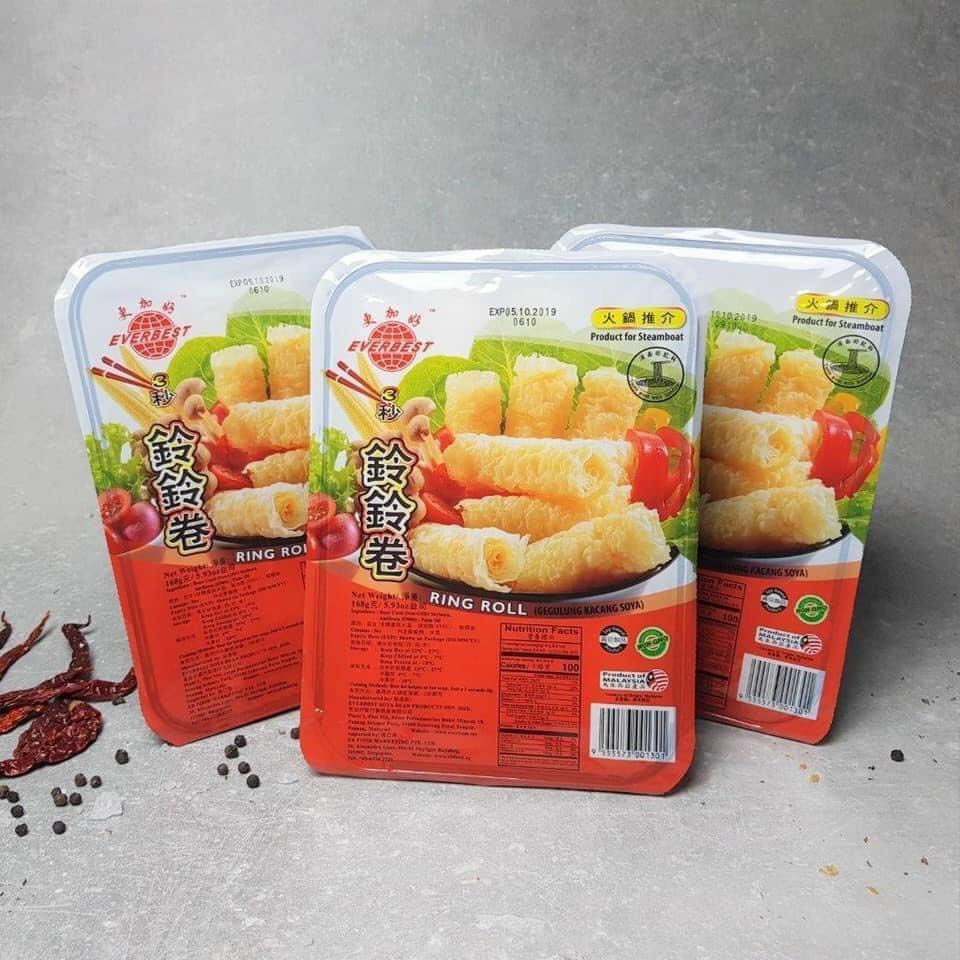 Hủ Trúc Cuộn RingRoll Haidilao - Tàu Hủ Ky nhúng thả lẩu Malaysia
