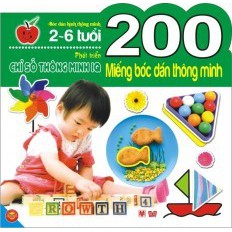 Sách 200 miếng bóc dán thông minh 2-6 tuổi - Phát triển chỉ số thông minh iq | BigBuy360 - bigbuy360.vn