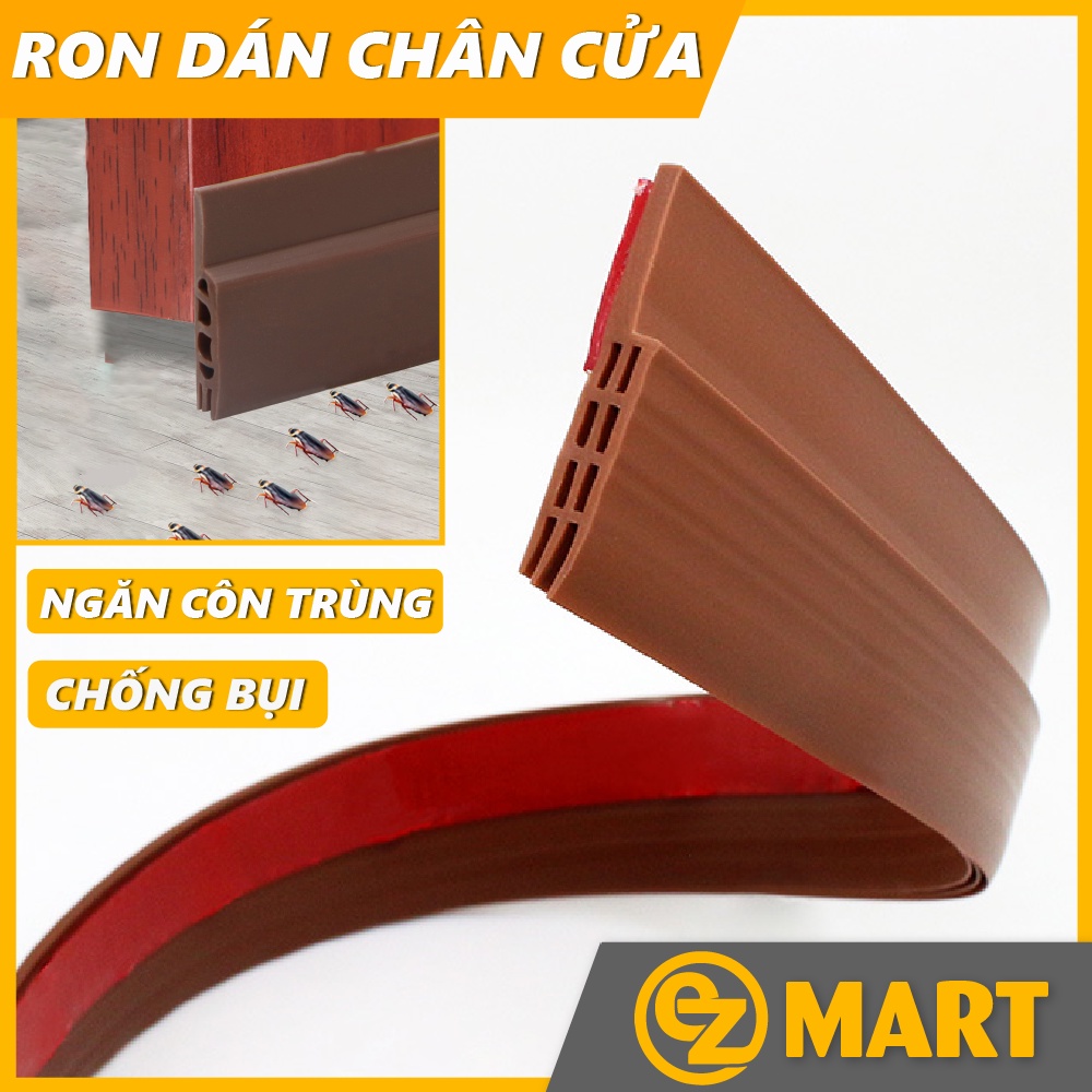 Gioăng cửa cao su chặn khe cửa chống bụi chống côn trùng. Ron dán chân cửa chống ồn cách âm EZMART