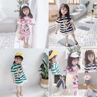 Váy kẻ 3D cho bé gái xinh xắn đáng yêu [VÁY ĐẦM XINH CHÍNH HÃNG]