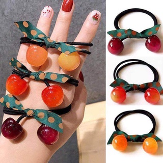 Dây buộc tóc hai trái cherry siêu xinh xắn