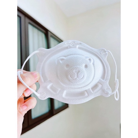Khẩu trang trẻ em 3D kháng khuẩn UNI MASK - dành cho em bé 6 tháng- 6 tuổi