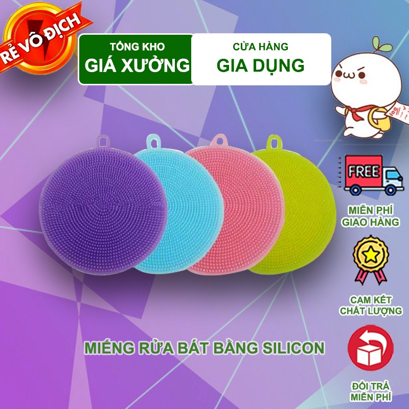 Miếng Rửa Chén Silicon Siêu Sạch - Miếng Rửa Chén Silicon Bền Đẹp