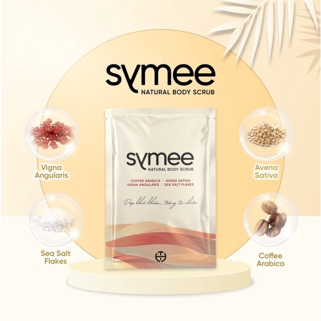 Combo 1 Kem dưỡng thể dưỡng da trắng sáng SYMEE WHITIENING BODY CREAM và 3 Tẩy tế bào chết body SYMEE NATURAL BODY SCRUB