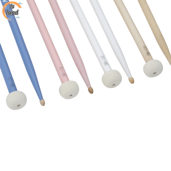 1 Cặp Dùi Trống Đầu Bằng Vải Nỉ Nhiều Màu Sắc Dùng Luyện Tập
