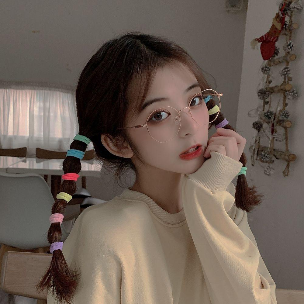 Dây Buộc Tóc Nylon Co Giãn Kiểu Dáng Đơn Giản Thời Trang Thu Đông Dành Cho Nữ