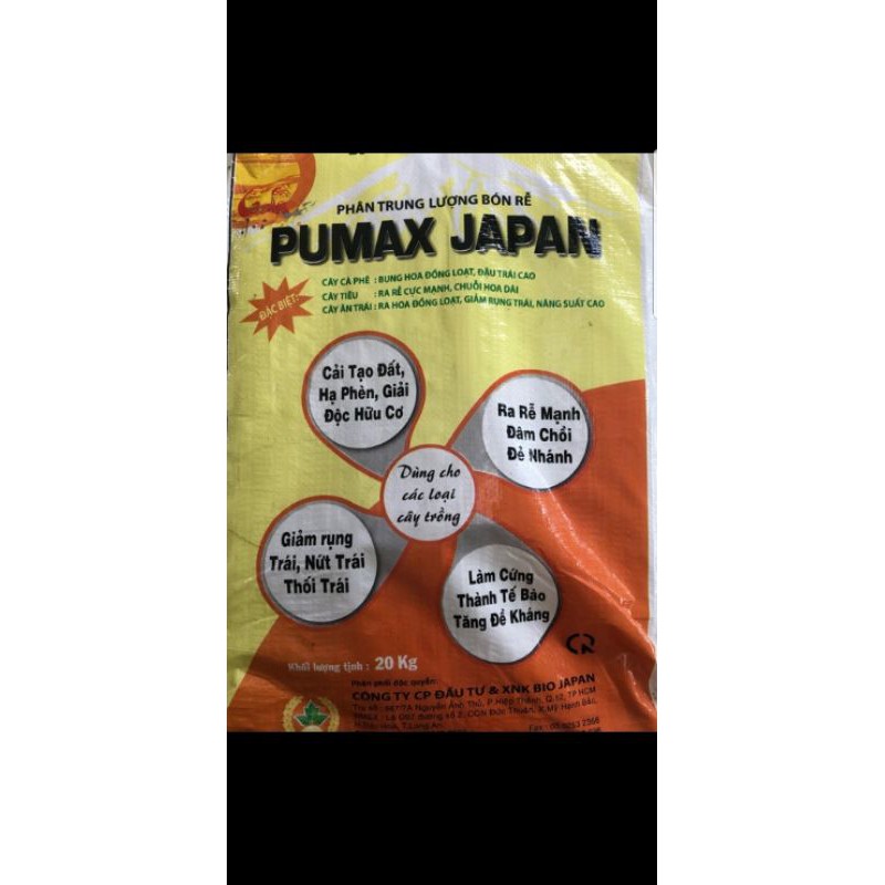 1kg phân trung vi lượng Pumax Japan