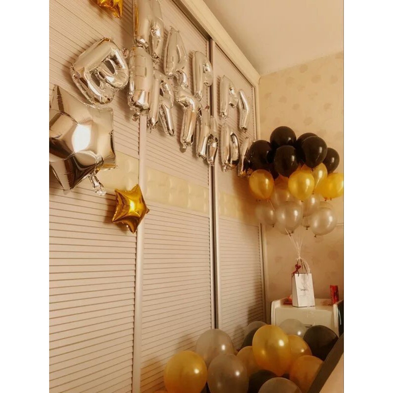 LED balloon set  happy birthday letter balloons birthday party decorations