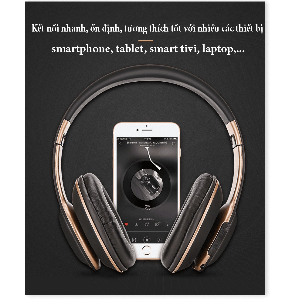 Tai Nghe Bluetooth B17, Tai Nghe Cao Cấp Chụp Tai, Nghe Hay Thời Gian Sử Dụng Lâu, Thiết Kế Trẻ Trung Năng Động. | BigBuy360 - bigbuy360.vn