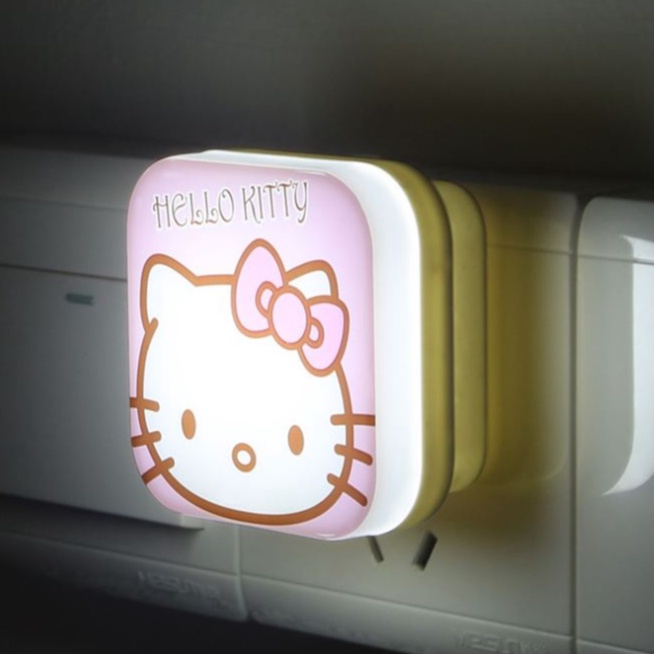 Đèn Ngủ Hình Mèo Kitty Dễ Thương Tiết Kiệm Năng Lượng Cho Phòng Ngủ Trẻ Em
