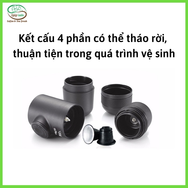 Máy Pha Cafe Mini Cầm Tay Espresso Viên Nén 2022 Hahulado Máy Pha Cà Phê Viên Nén Nespresso cầm tay gia đình nhỏ gọn