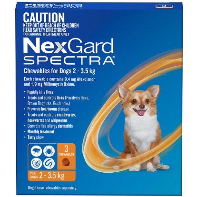 Nexgard Spectra cho chó từ 2-3.5kg