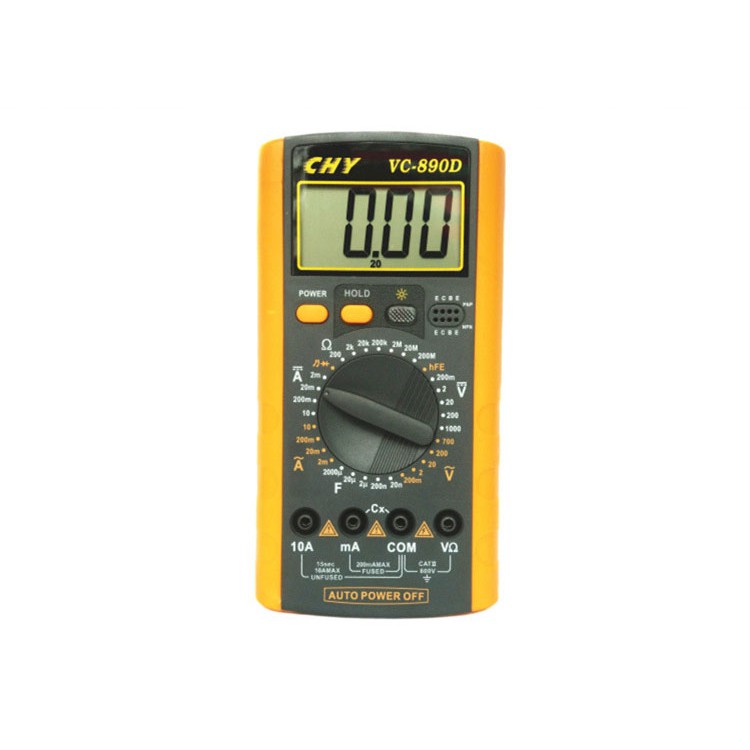 Đồng hồ thông minh đo điện, điện tử CHY VC-890D(Đen)