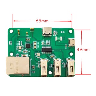 Bảng Mạch Mở Rộng USB Sang Ethernet Cho Raspberry Pi Zero HUB 3 USB 10/100Mbps