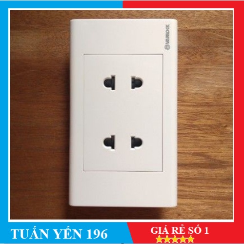 [giá tốt chính hãng] Mặt 2 ổ cắm S18 Sino SN.2ODN