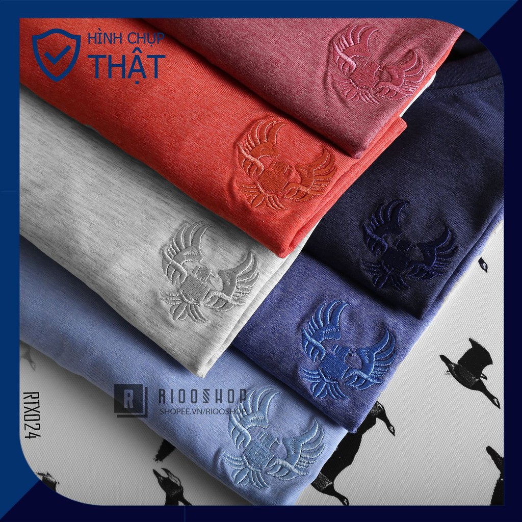 Áo thun nam ngắn tay trơn cao cấp chuẩn shop eagle RTX024av - áo phông nam cotton Riooshop | BigBuy360 - bigbuy360.vn