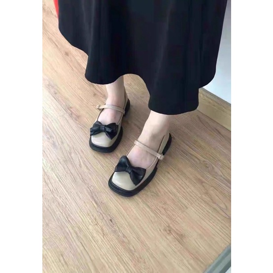 Giày Mary Janes đính nơ mã L09