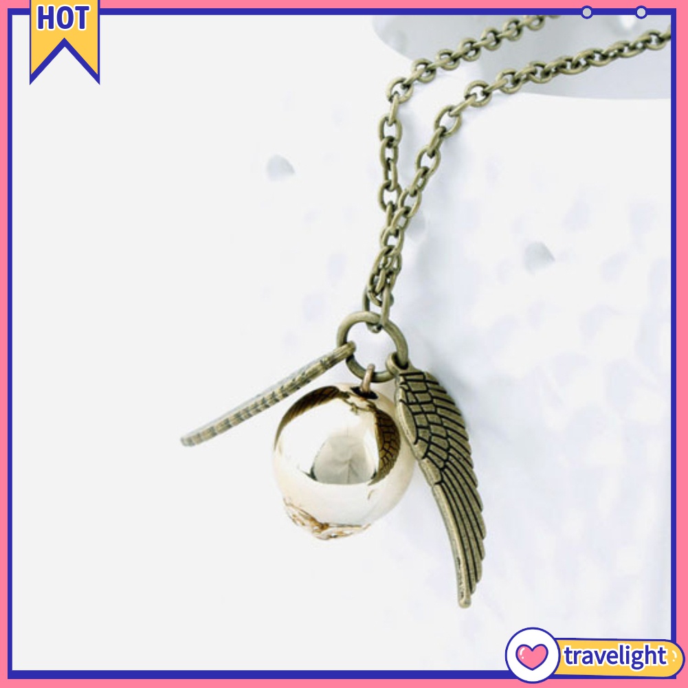 (Travelight) vòng cổ Mặt Hình Bóng Snitch Trong Harry Potter