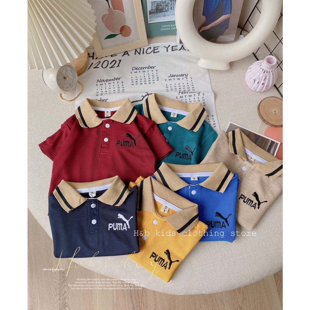 Áo Polo Cotton Lacoste Cho Bé Trai 7-30kg