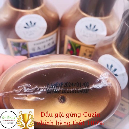 [ CÓ HÀNG SẴN] Dầu gội gừng cuzin thảo dược mềm mượt giảm gầu cân bằng lượng dầu cho tóc