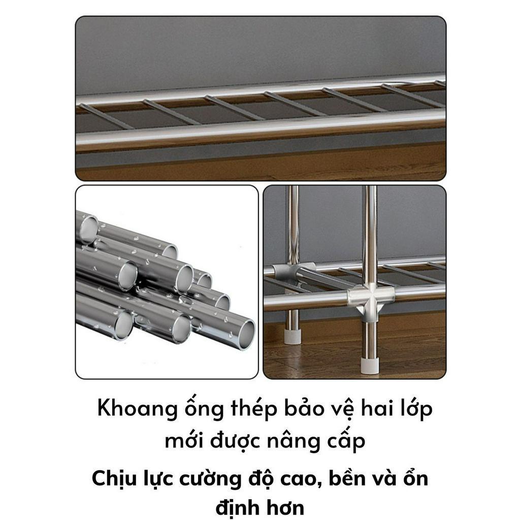 Tủ quần áo vải tủ quần áo Khớp nối hợp kim nhôm ống thép 20MM có thể chịu lực 500 kg không gỉ dễ dàng lắp ráp