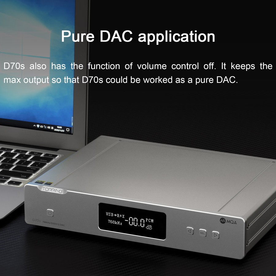 Bộ giải mã DAC Topping D70s MQA
