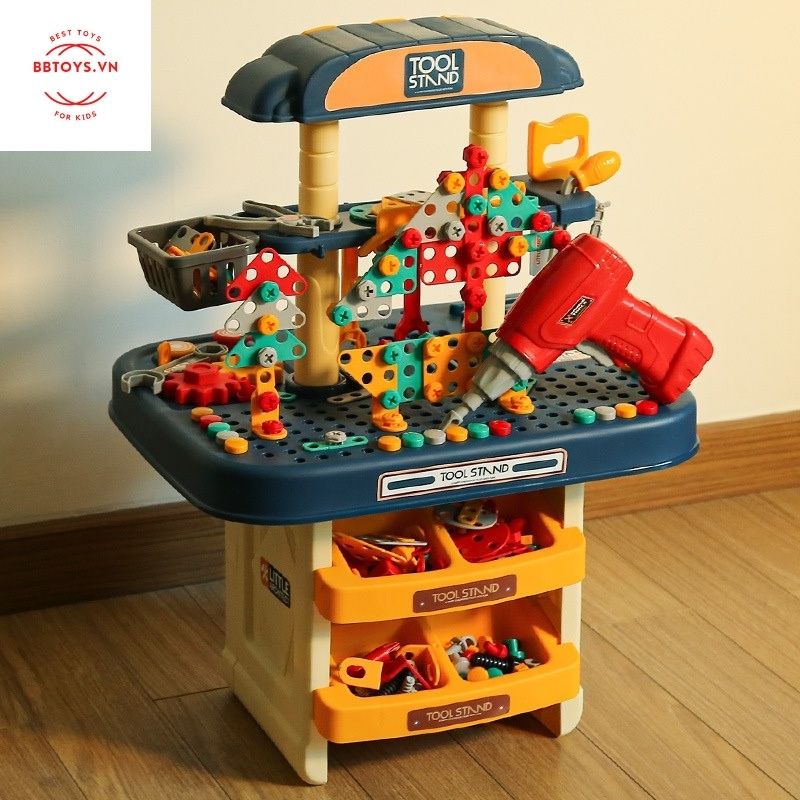 Bộ đồ chơi kỹ sư lắp ráp cỡ lớn cho bé 246 chi tiết có khoan sử dụng pin (BBTOYS: 83)