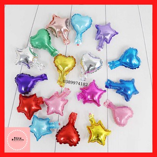 Bóng bay trái tim tráng nhôm ❤️BốngBalloon❤️ Bóng bay tim nilong size 5inchs, 12cm trang trí sinh nhật, đám cưới