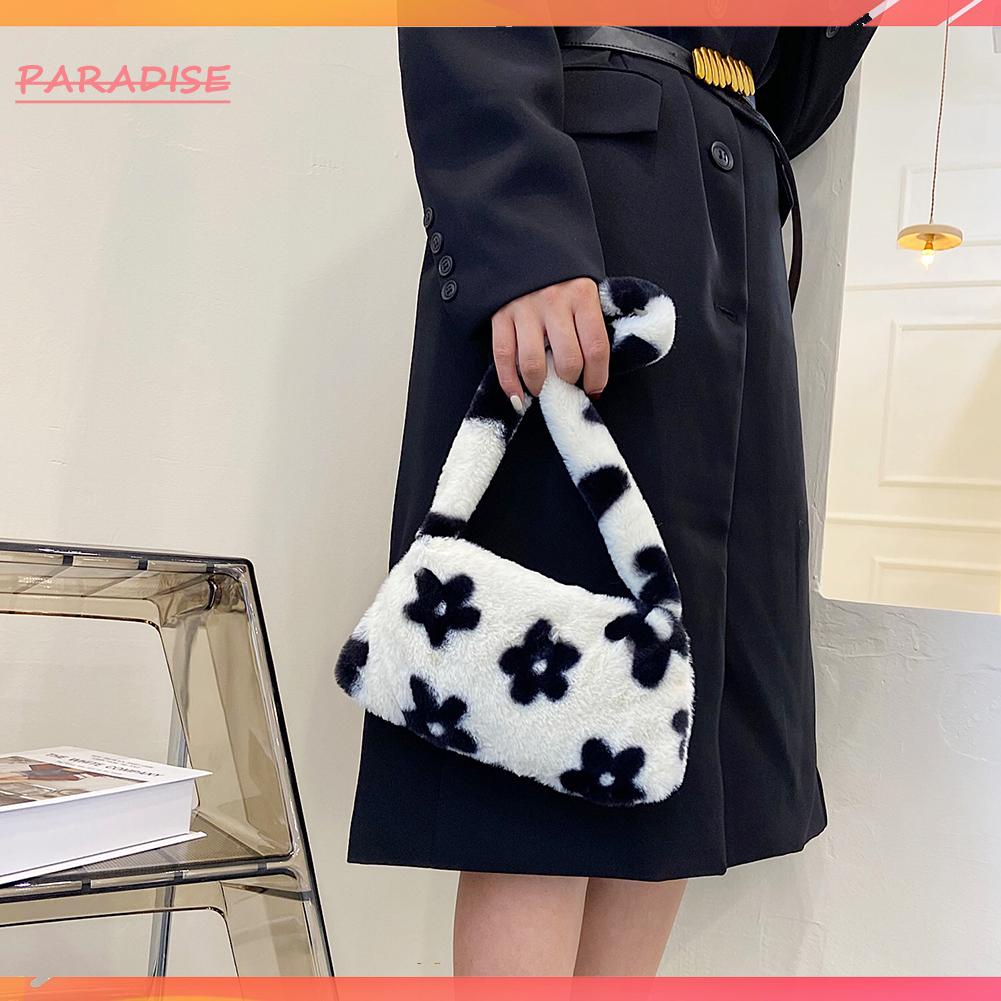 Túi Bông Kẹp Nách Nhỏ In Hoa Thời Trang Cho Nữ